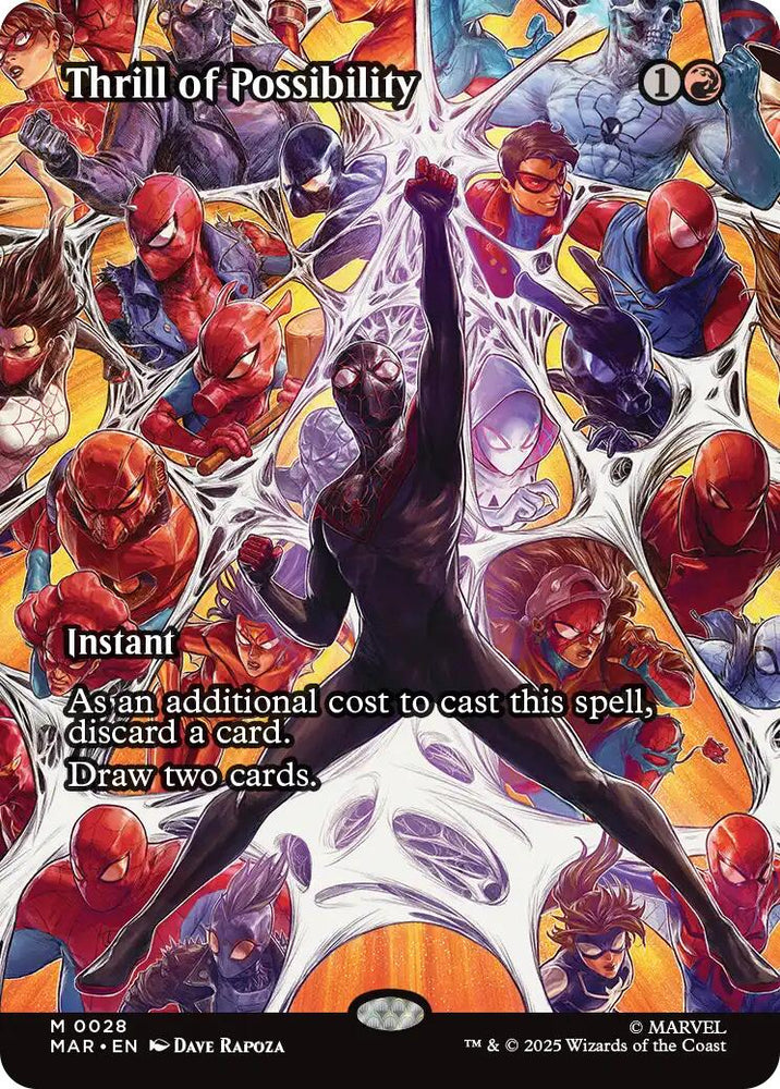 Thrill of Possibility (Borderless) [Marvel Universe: Eternal-Legal] Magic: The Gathering