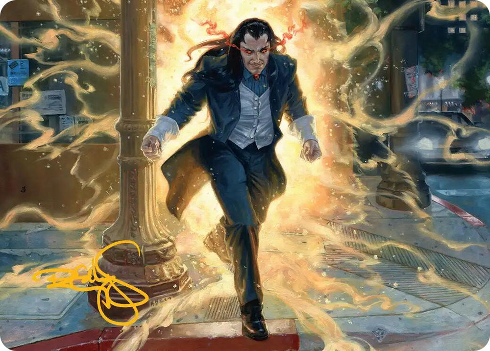 Morlun, Devourer of Spiders Art Card (Gold-Stamped Signature) [Marvel's Spider-Man Art Series] Magic: The Gathering