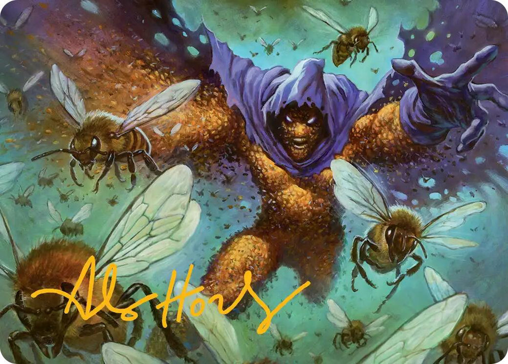 Swarm, Being of Bees Art Card (Gold-Stamped Signature) [Marvel's Spider-Man Art Series] Magic: The Gathering