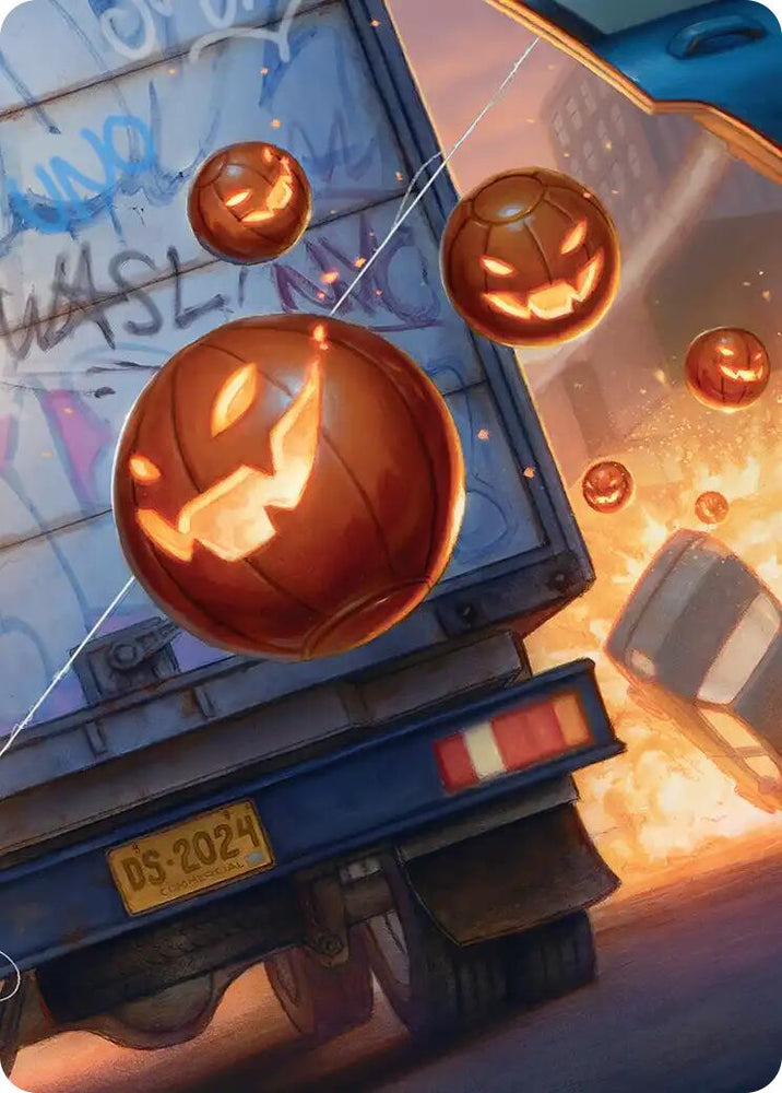 Pumpkin Bombs Art Card [Marvel's Spider-Man Art Series] Magic: The Gathering