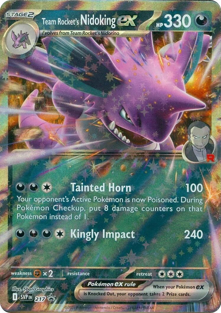 Team Rocket's Nidoking ex (217) [Scarlet & Violet: Black Star Promos] Pokémon