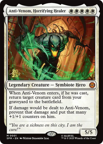 Anti-Venom, Horrifying Healer [Marvel's Spider-Man Prerelease Promos] Magic: The Gathering