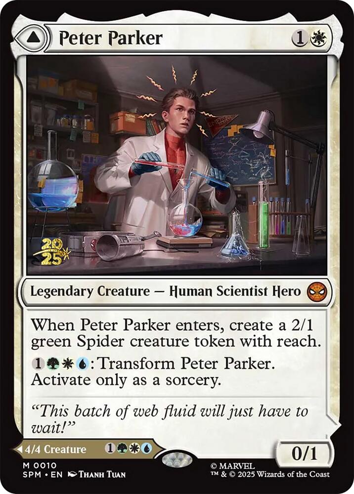 Peter Parker // Amazing Spider-Man [Marvel's Spider-Man Prerelease Promos] Magic: The Gathering