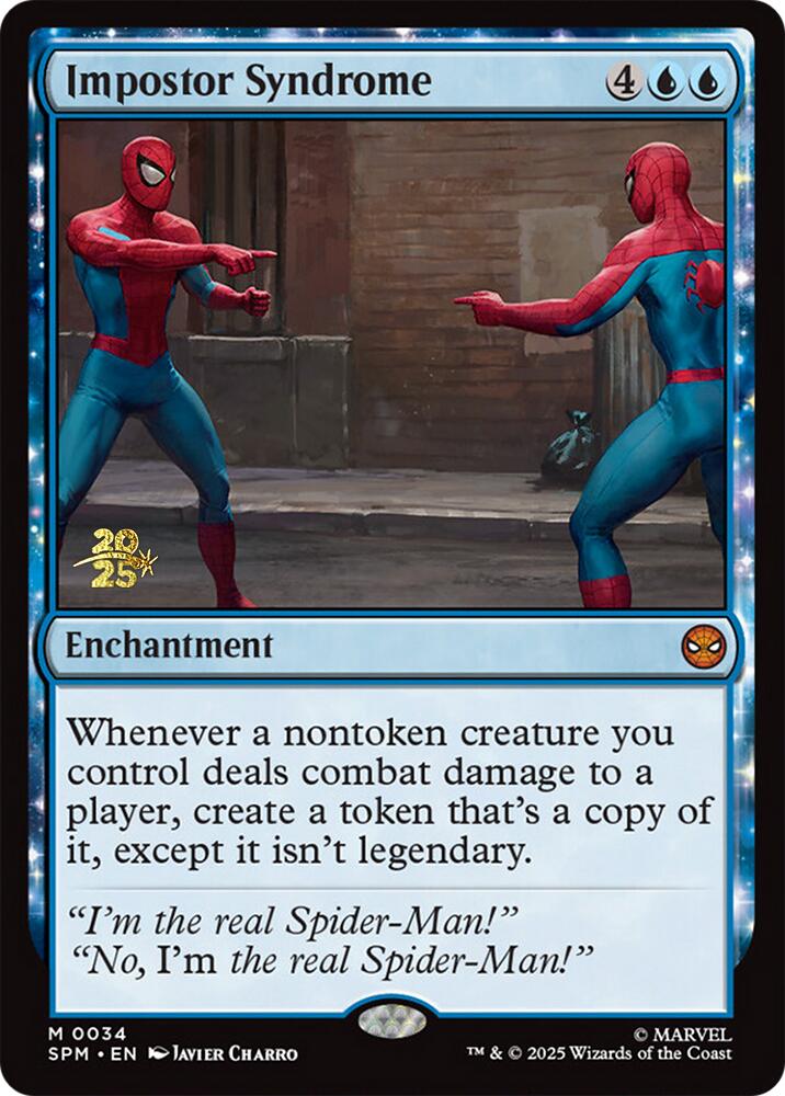 Impostor Syndrome [Marvel's Spider-Man Prerelease Promos] Magic: The Gathering