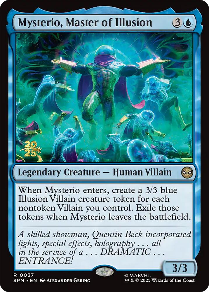 Mysterio, Master of Illusion [Marvel's Spider-Man Prerelease Promos] Magic: The Gathering