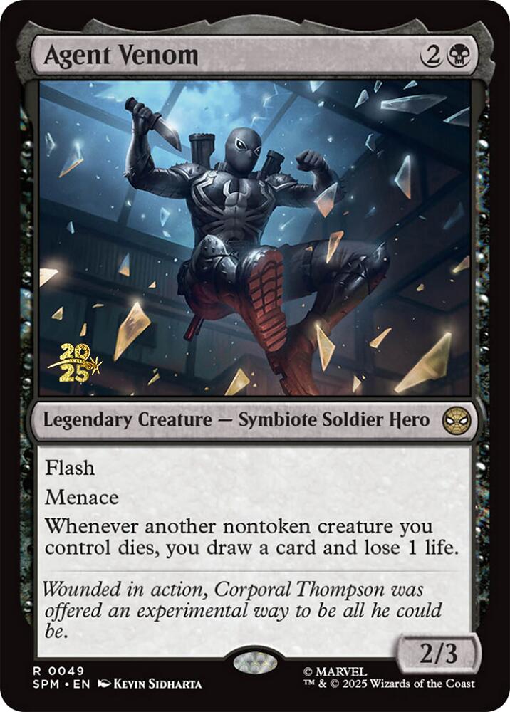 Agent Venom [Marvel's Spider-Man Prerelease Promos] Magic: The Gathering