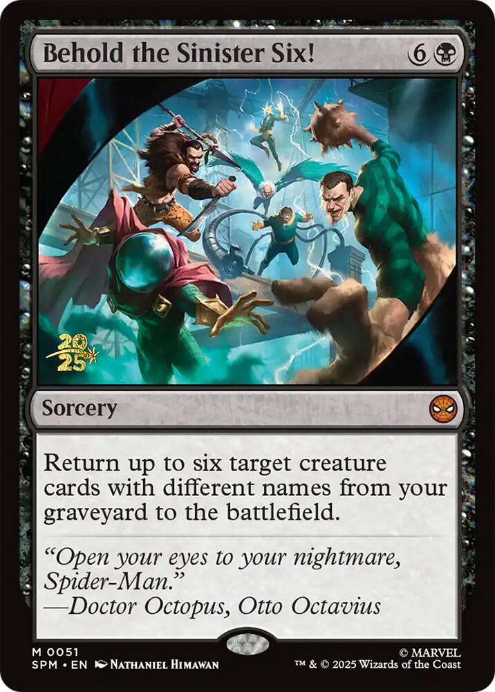 Behold the Sinister Six! [Marvel's Spider-Man Prerelease Promos] Magic: The Gathering