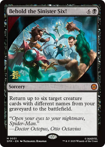 Behold the Sinister Six! [Marvel's Spider-Man Prerelease Promos] Magic: The Gathering