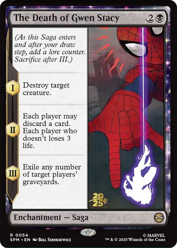 The Death of Gwen Stacy [Marvel's Spider-Man Prerelease Promos] Magic: The Gathering