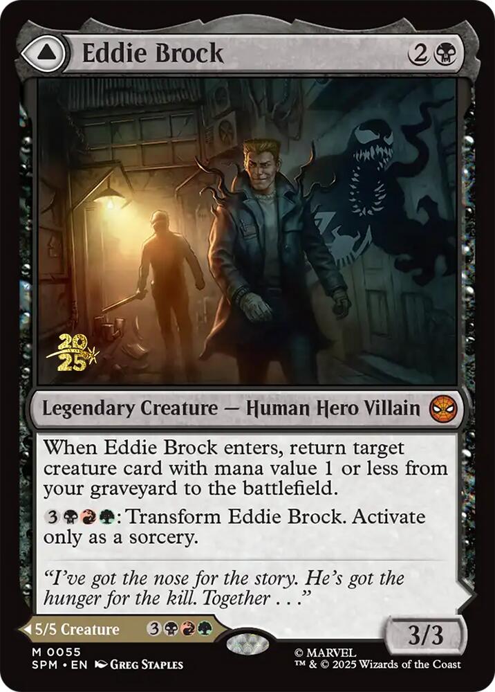 Eddie Brock // Venom, Lethal Protector [Marvel's Spider-Man Prerelease Promos] Magic: The Gathering