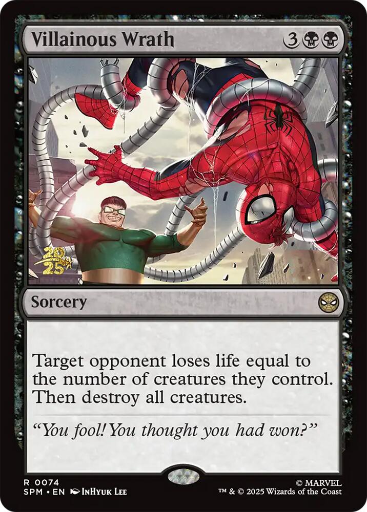 Villainous Wrath [Marvel's Spider-Man Prerelease Promos] Magic: The Gathering