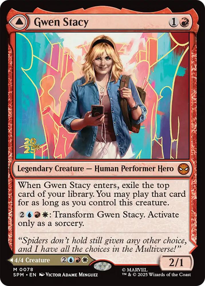 Gwen Stacy // Ghost-Spider [Marvel's Spider-Man Prerelease Promos] Magic: The Gathering