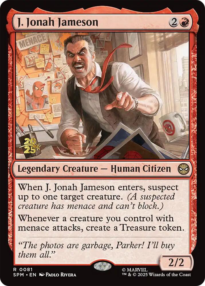 J. Jonah Jameson [Marvel's Spider-Man Prerelease Promos] Magic: The Gathering