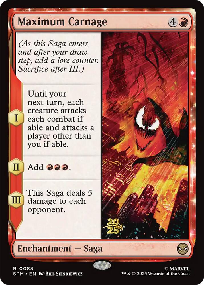 Maximum Carnage [Marvel's Spider-Man Prerelease Promos] Magic: The Gathering