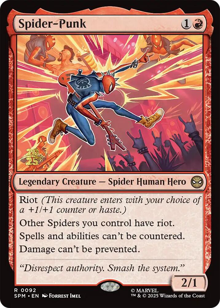 Spider-Punk [Marvel's Spider-Man Prerelease Promos] Magic: The Gathering