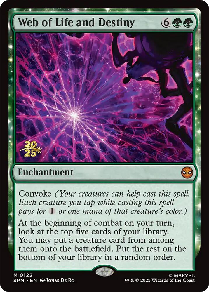 Web of Life and Destiny [Marvel's Spider-Man Prerelease Promos] Magic: The Gathering