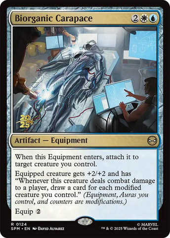 Biorganic Carapace [Marvel's Spider-Man Prerelease Promos] Magic: The Gathering