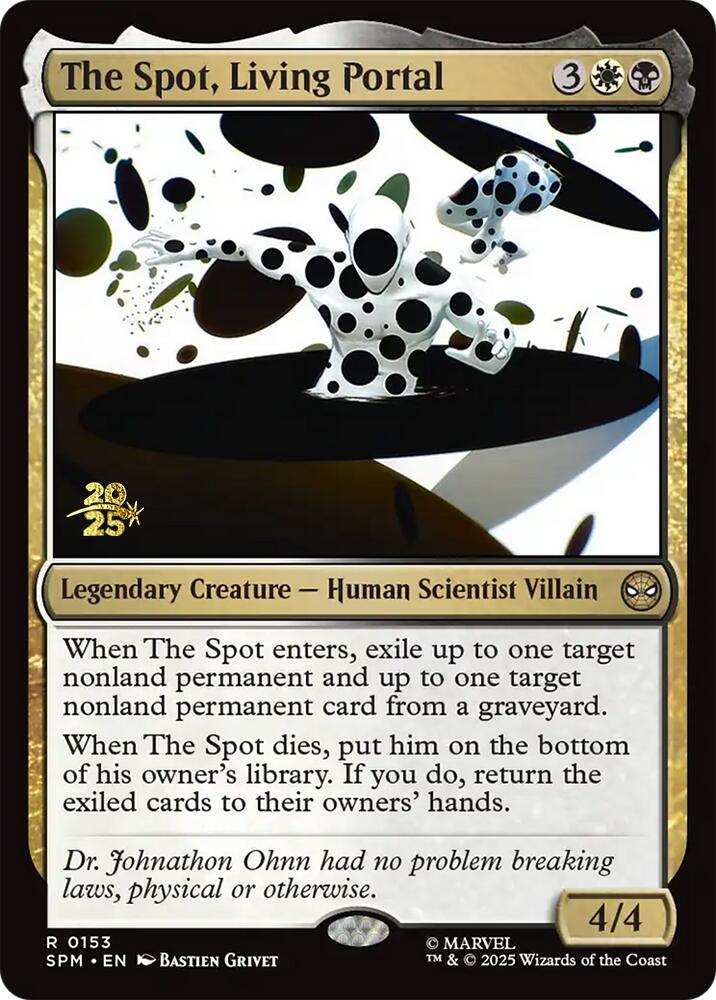 The Spot, Living Portal [Marvel's Spider-Man Prerelease Promos] Magic: The Gathering