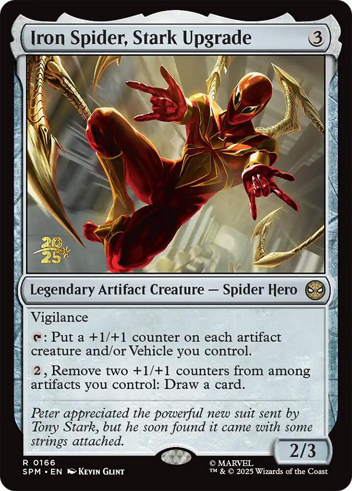 Iron Spider, Stark Upgrade [Marvel's Spider-Man Prerelease Promos] Magic: The Gathering