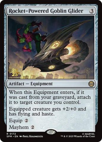 Rocket-Powered Goblin Glider [Marvel's Spider-Man Prerelease Promos] Magic: The Gathering