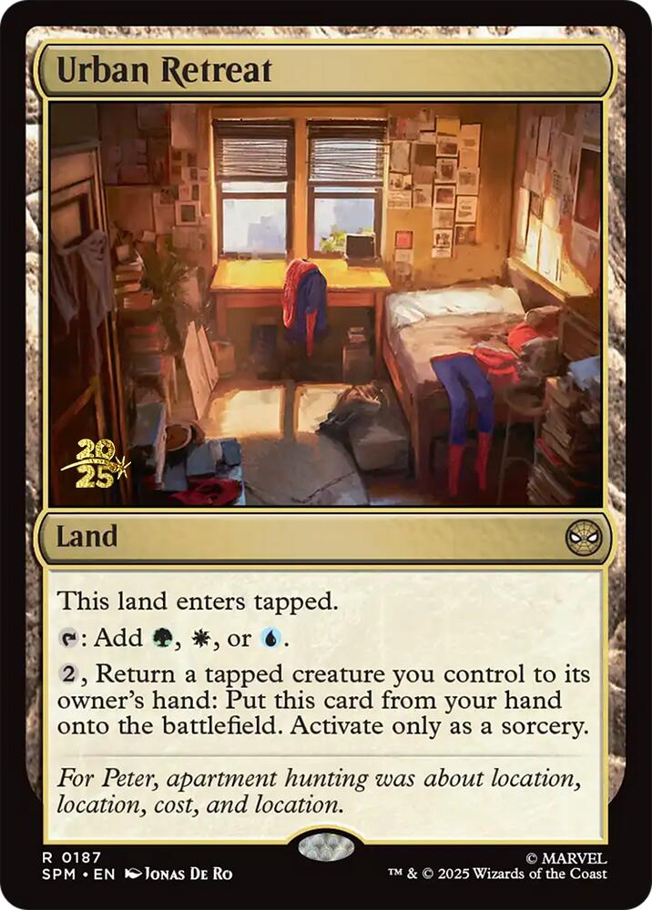 Urban Retreat [Marvel's Spider-Man Prerelease Promos] Magic: The Gathering