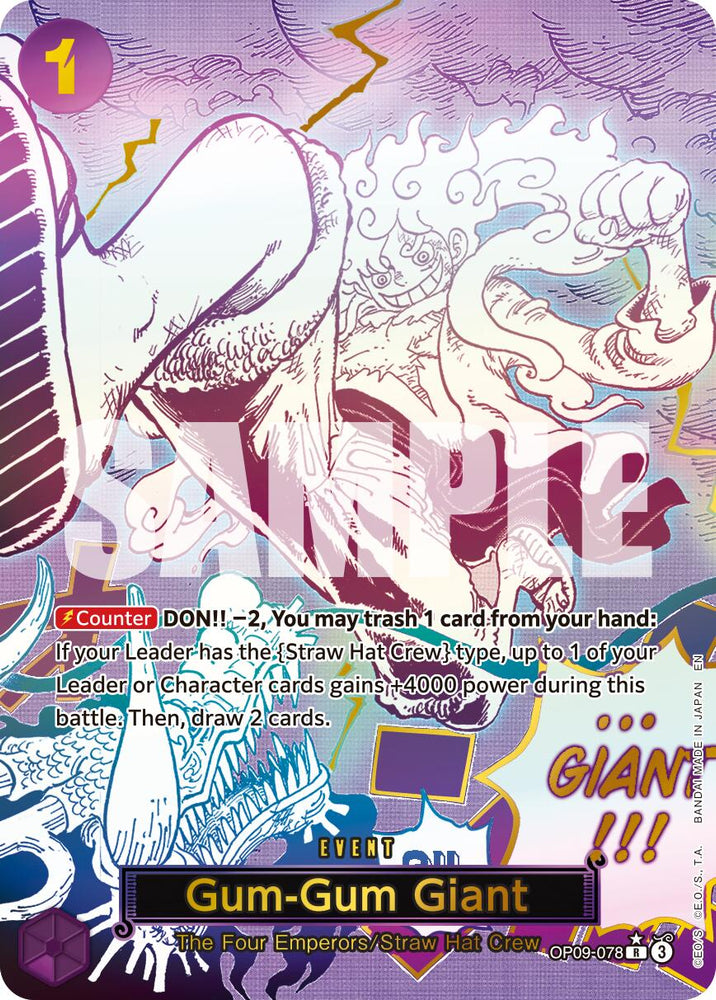 Gum-Gum Giant (Alternate Art) [Premium Booster -The Best- Vol. 2] Bandai