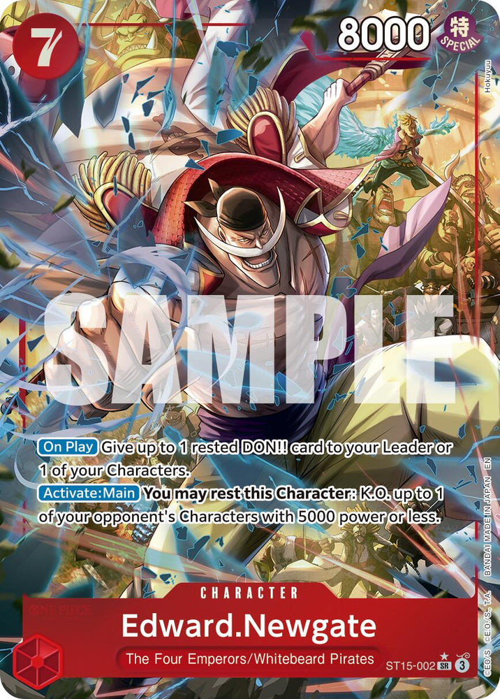 Edward.Newgate (ST15-002) (Alternate Art) [Premium Booster -The Best- Vol. 2] Bandai