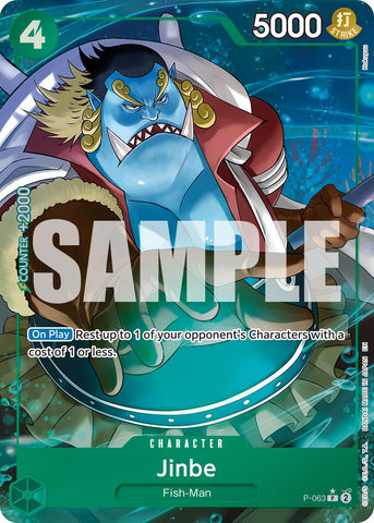 Jinbe (P-063) (Alternate Art) [Premium Booster -The Best- Vol. 2] Bandai