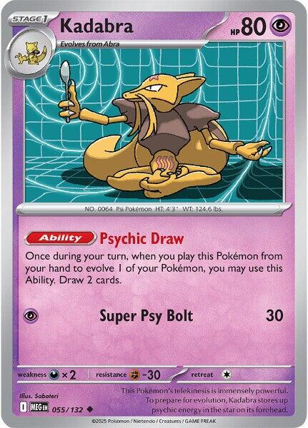 Kadabra (055/132) [Mega Evolution: Base Set] Pokémon