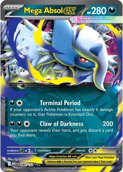 Mega Absol ex (086/132) [Mega Evolution: Base Set] Pokémon