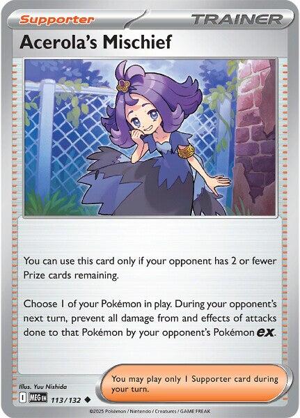Acerola's Mischief (113/132) [Mega Evolution: Base Set] Pokémon