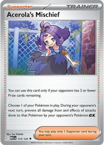 Acerola's Mischief (113/132) [Mega Evolution: Base Set] Pokémon