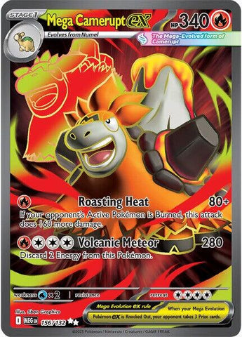 Mega Camerupt ex (156/132) [Mega Evolution: Base Set] Pokémon