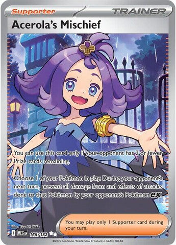 Acerola's Mischief (165/132) [Mega Evolution: Base Set] Pokémon