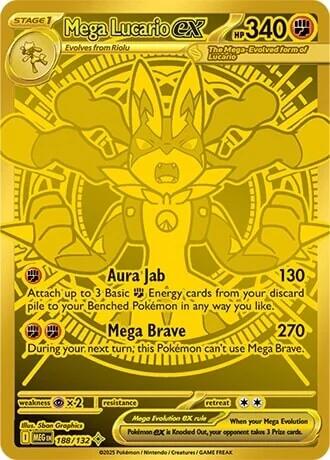 Mega Lucario ex (188/132) [Mega Evolution: Base Set] Pokémon
