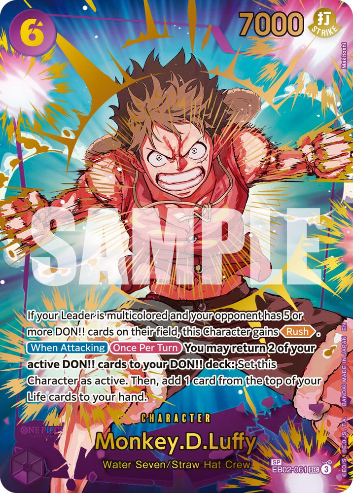 Monkey.D.Luffy (EB02-061) (SP) [Premium Booster -The Best- Vol. 2] Bandai