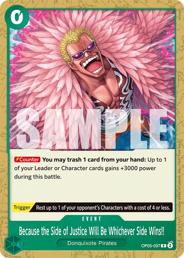 Because the Side of Justice Will Be Whichever Side Wins!! (Tournament Pack 2025 Vol. 4) [One Piece Promotion Cards] Bandai