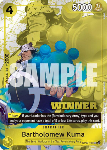 Bartholomew Kuma (Winner Pack 2025 Vol. 4) [One Piece Promotion Cards] Bandai