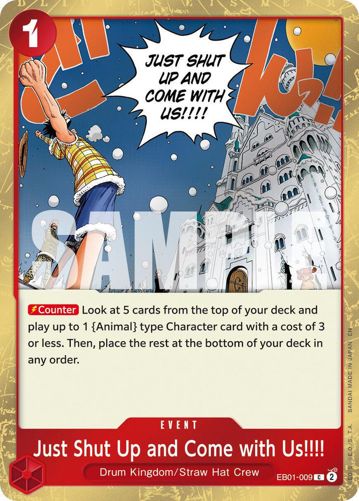 Just Shut Up and Come with Us!!!! (Pirate Foil) [Premium Booster -The Best- Vol. 2] Bandai