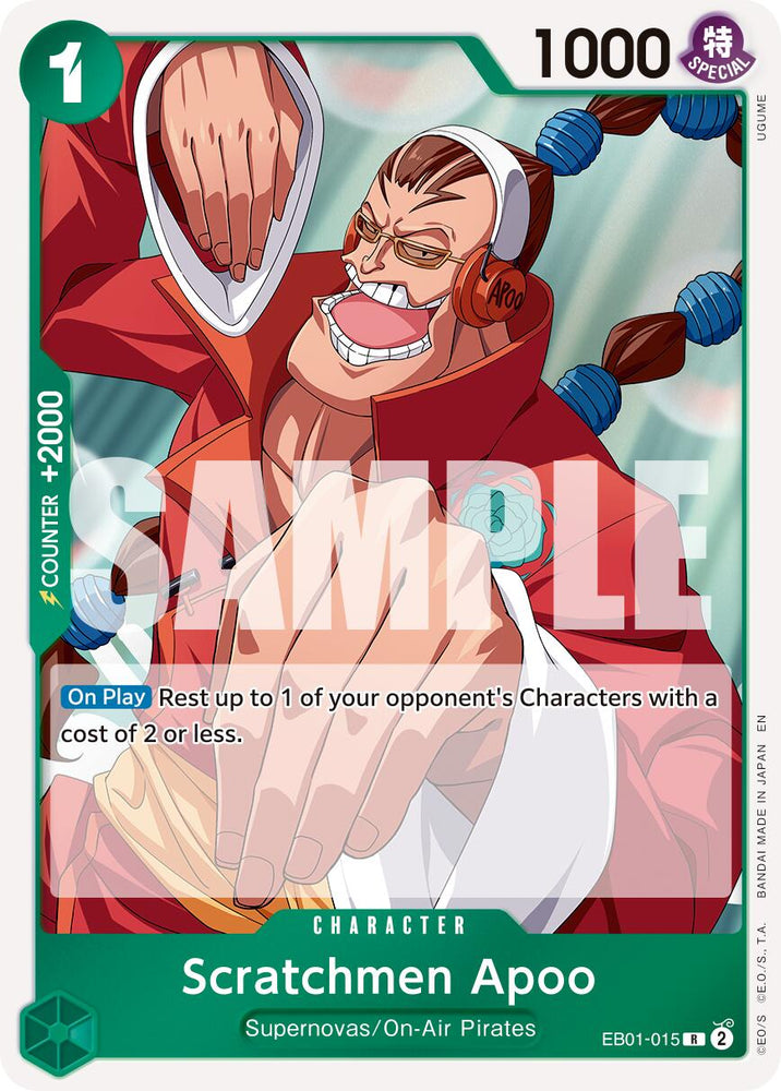Scratchmen Apoo (EB01-015) (Reprint) [Premium Booster -The Best- Vol. 2] Bandai