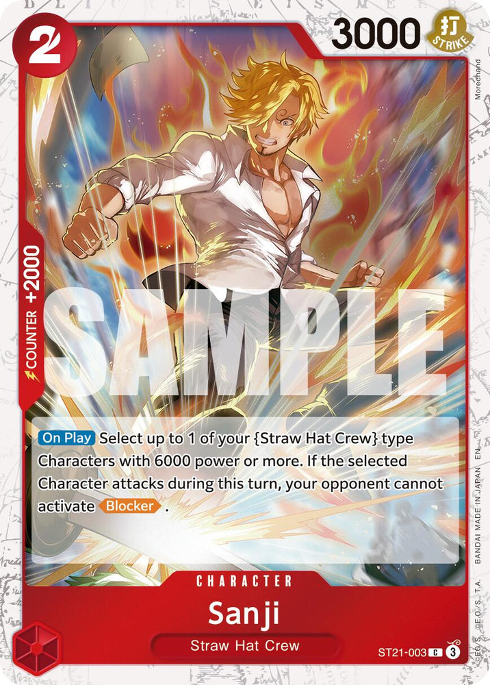 Sanji (ST21-003) (Pirate Foil) [Premium Booster -The Best- Vol. 2] Bandai