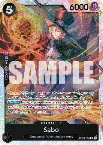 Sabo (OP04-083) (Reprint) [Premium Booster -The Best- Vol. 2] Bandai
