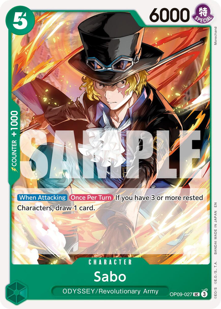 Sabo (OP09-027) (Reprint) [Premium Booster -The Best- Vol. 2] Bandai