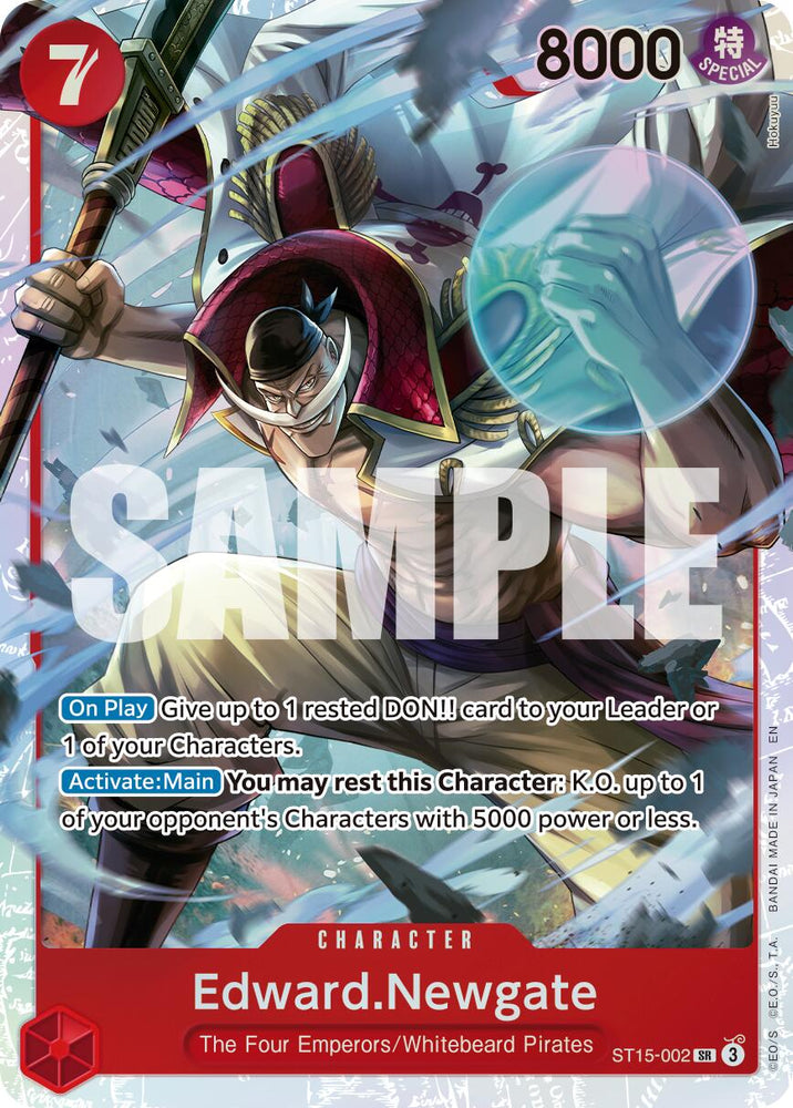 Edward.Newgate (ST15-002) (Reprint) [Premium Booster -The Best- Vol. 2] Bandai