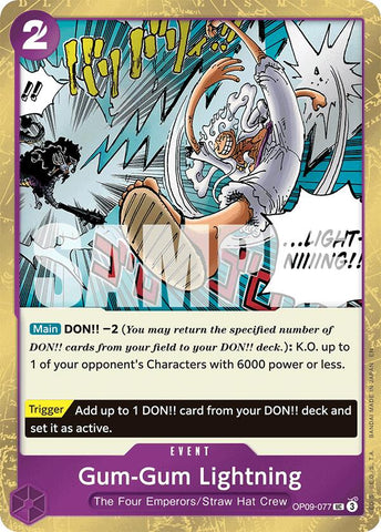 Gum-Gum Lightning (Pirate Foil) [Premium Booster -The Best- Vol. 2] Bandai