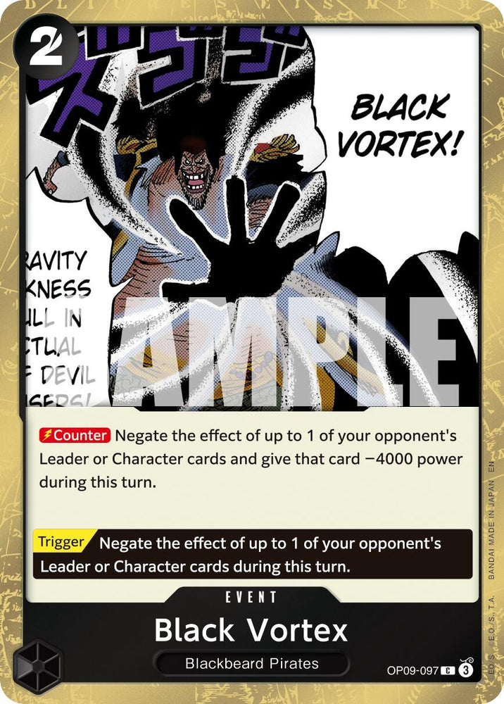 Black Vortex (Pirate Foil) [Premium Booster -The Best- Vol. 2] Bandai