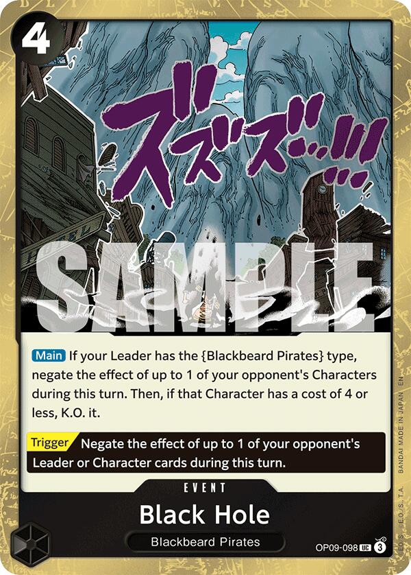 Black Hole (Pirate Foil) [Premium Booster -The Best- Vol. 2] Bandai