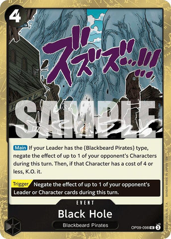 Black Hole (Pirate Foil) [Premium Booster -The Best- Vol. 2] Bandai