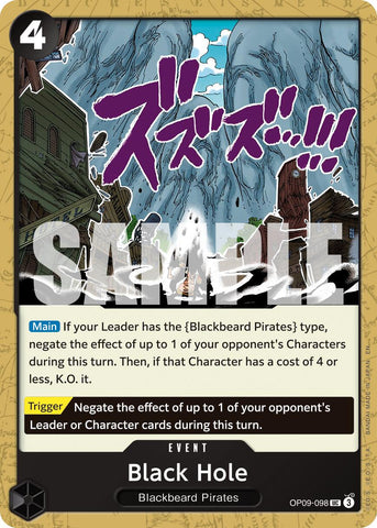 Black Hole (Reprint) [Premium Booster -The Best- Vol. 2] Bandai