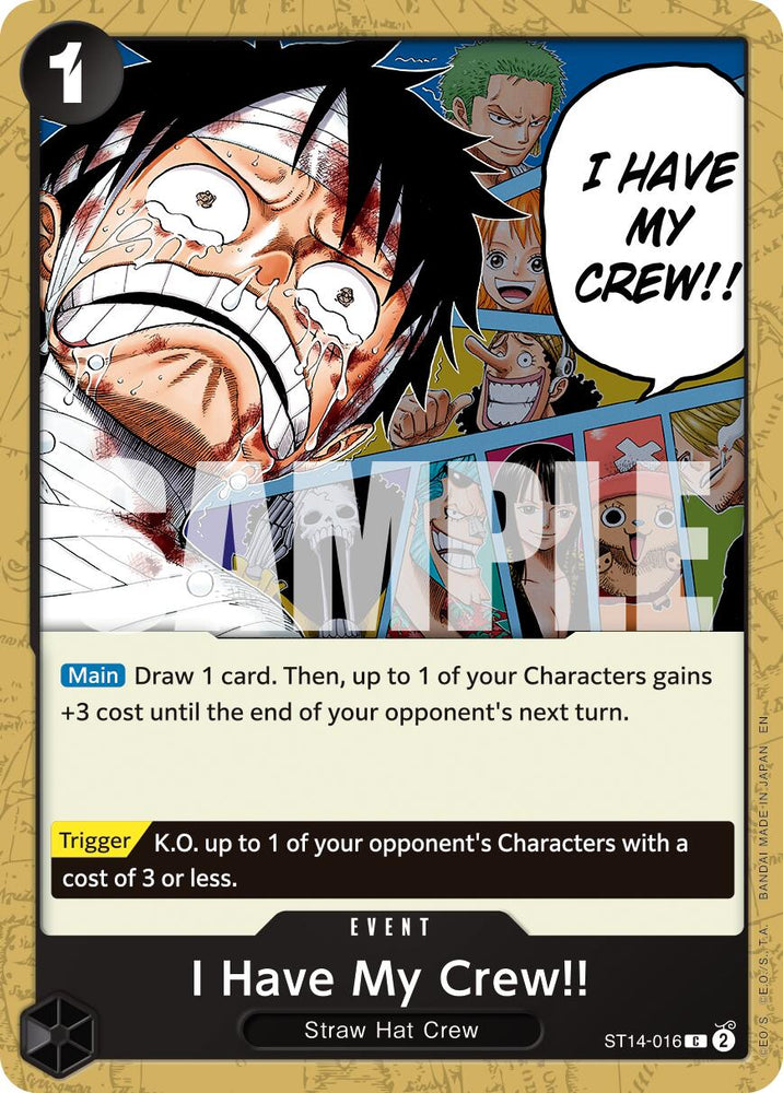 I Have My Crew!! (Reprint) [Premium Booster -The Best- Vol. 2] Bandai